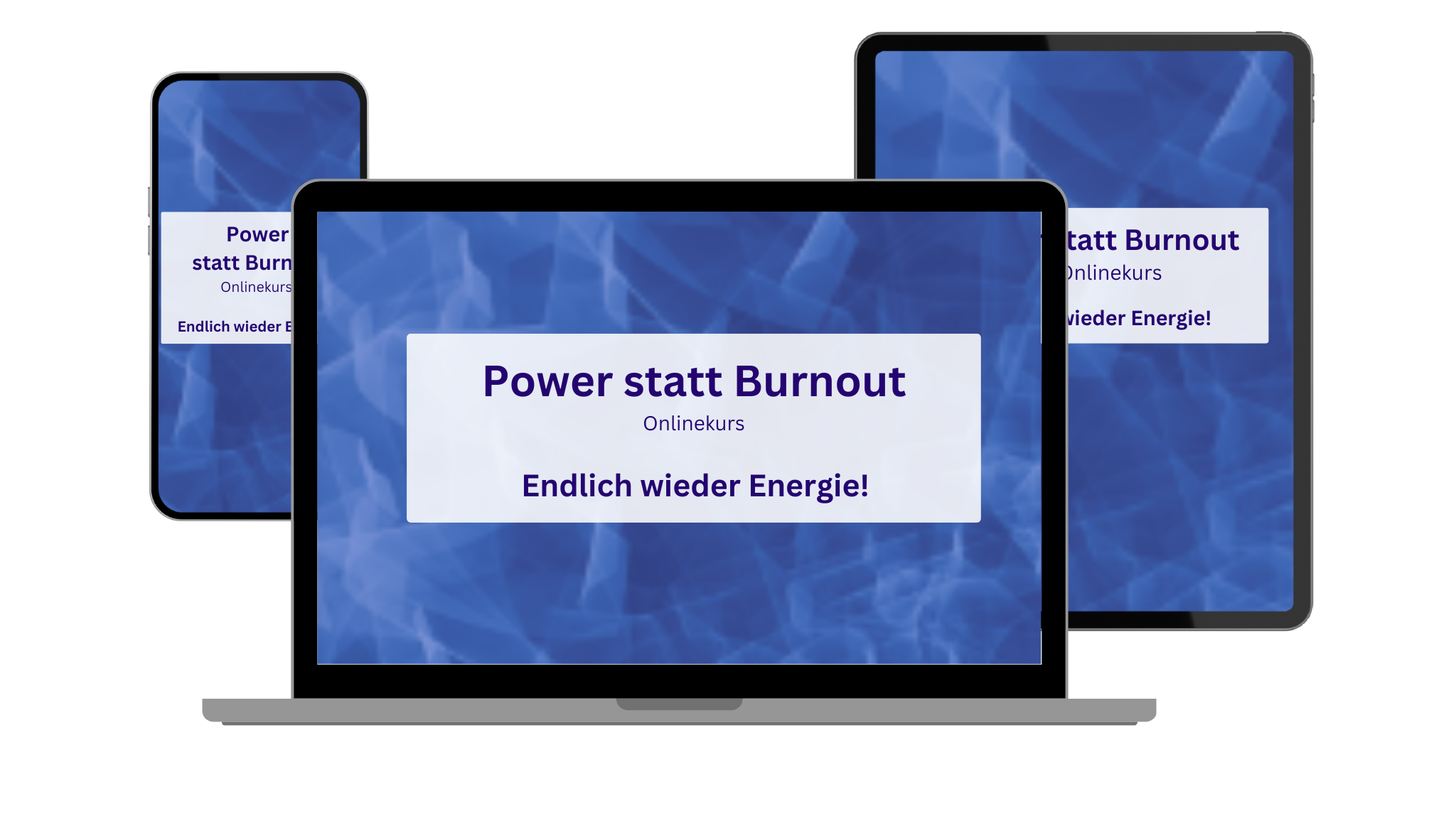 Power statt Burnout Mockup